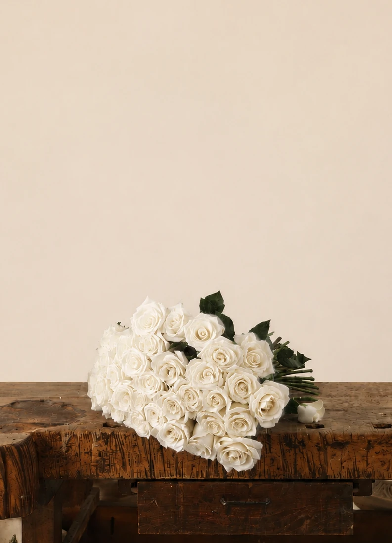 Rose Bouquet — White